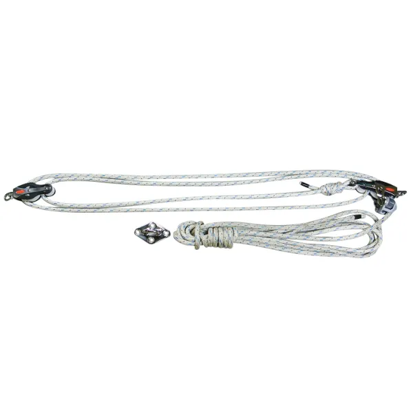 Davit system 4:1 lift assist